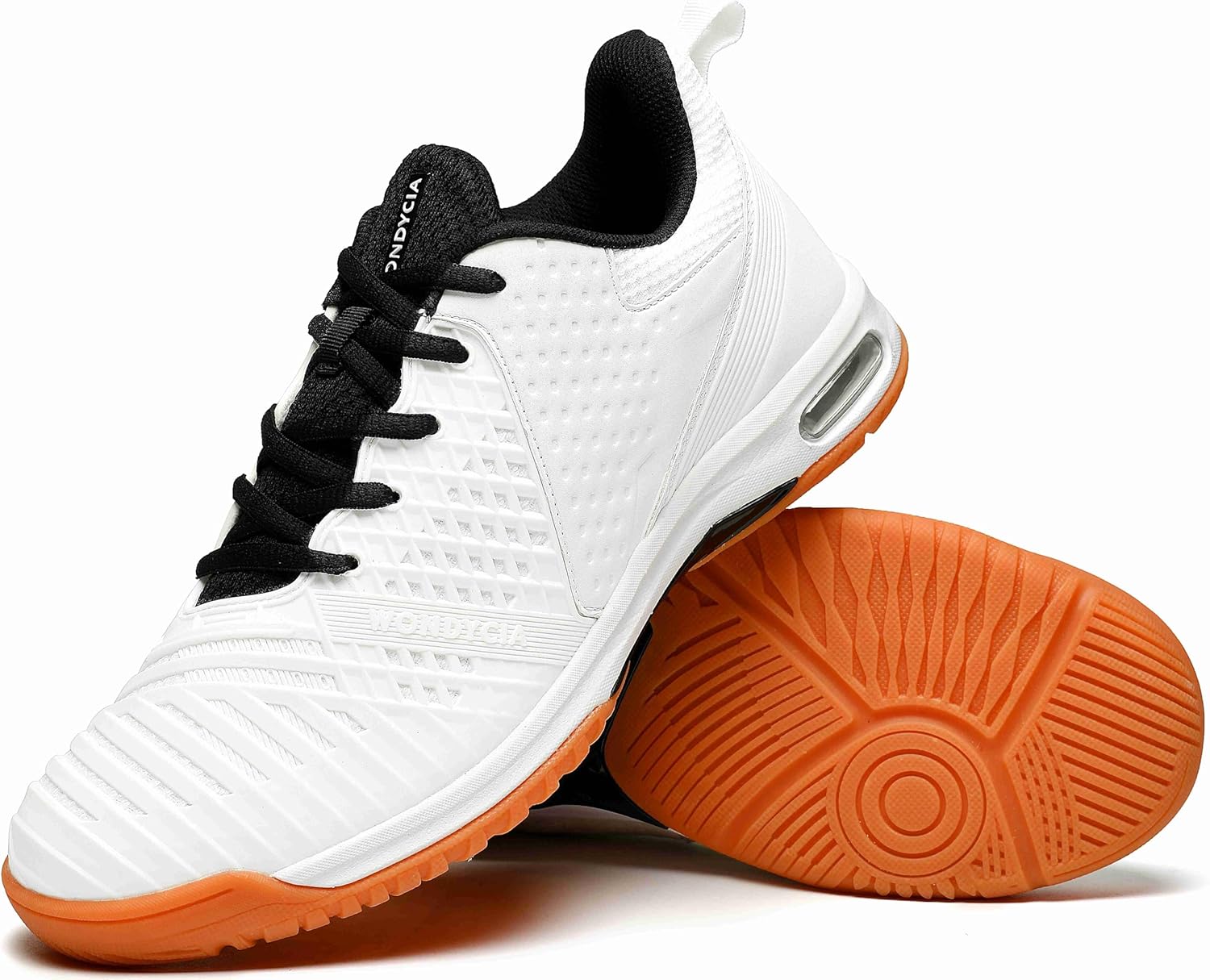 

Мужские теннисные кроссовки WONDYCIA с углеродной пластиной и противоскользящей TPU- легкая сетка для устойчивости на твердой корте, белый/черный/желтый