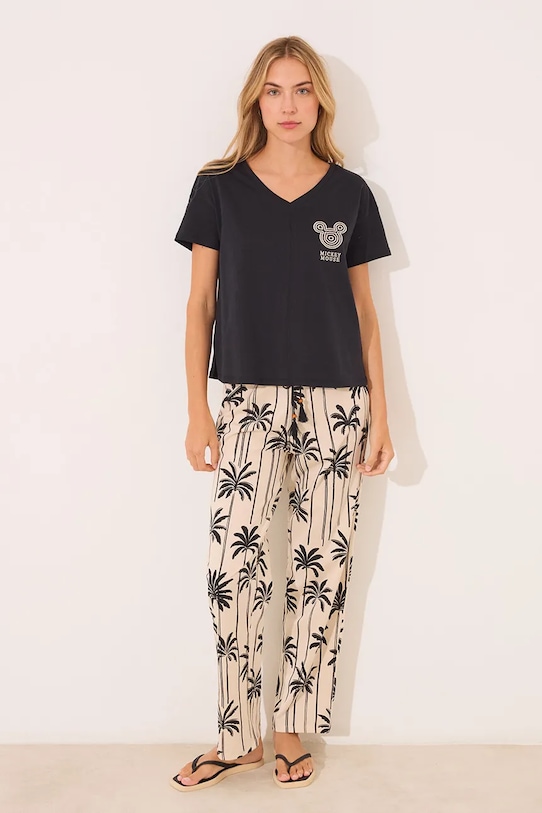 

Хлопковая пижама Women'Secret, черный