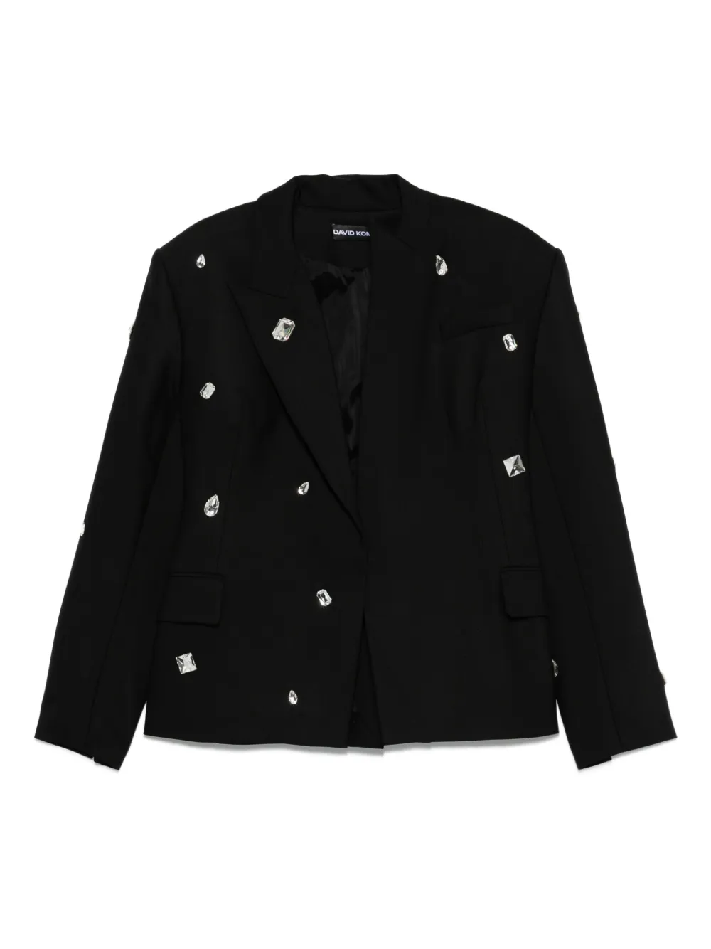 

Украшенный блейзер David Koma, черный