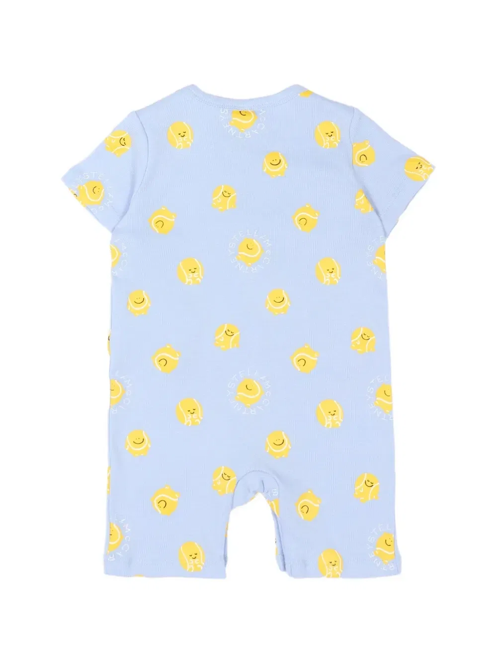 Комплект из нагрудника и ромпера с принтом Stella McCartney Kids, синий — фото 3