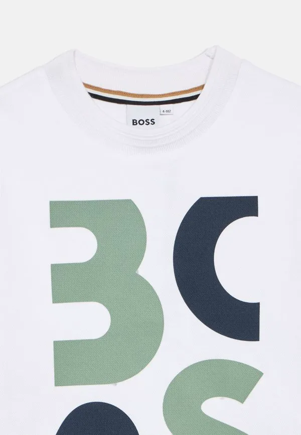 Футболка с принтом met korte mouwen Boss Kidswear, Blanc — фото 3
