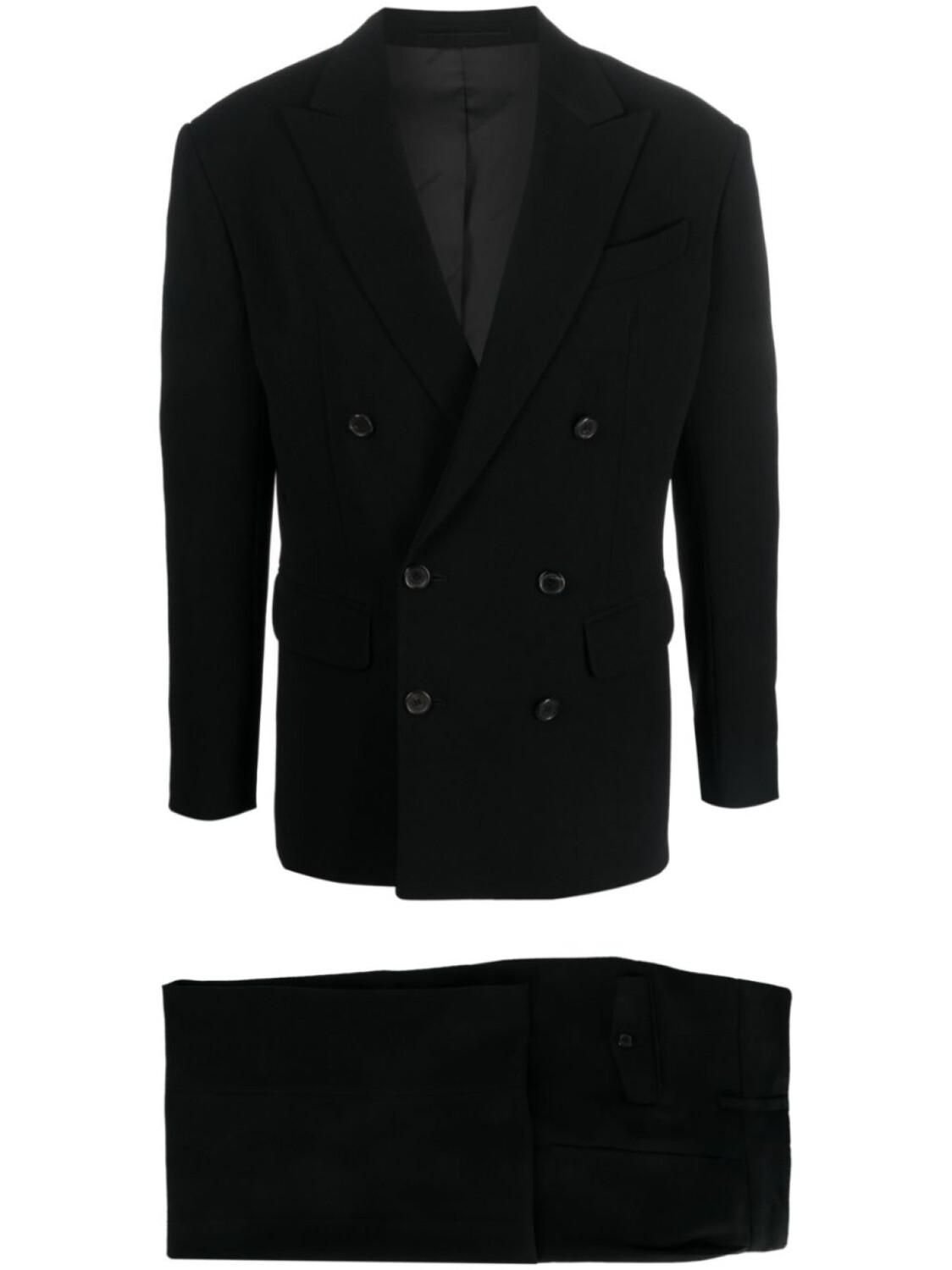 

Костюм с двубортным пиджаком Dsquared2, черный