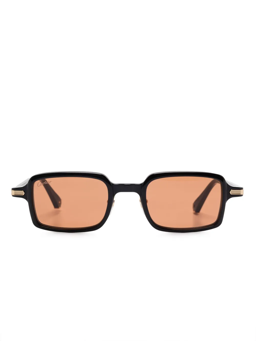 

Солнцезащитные очки в прямоугольной оправе Cartier Eyewear, черный
