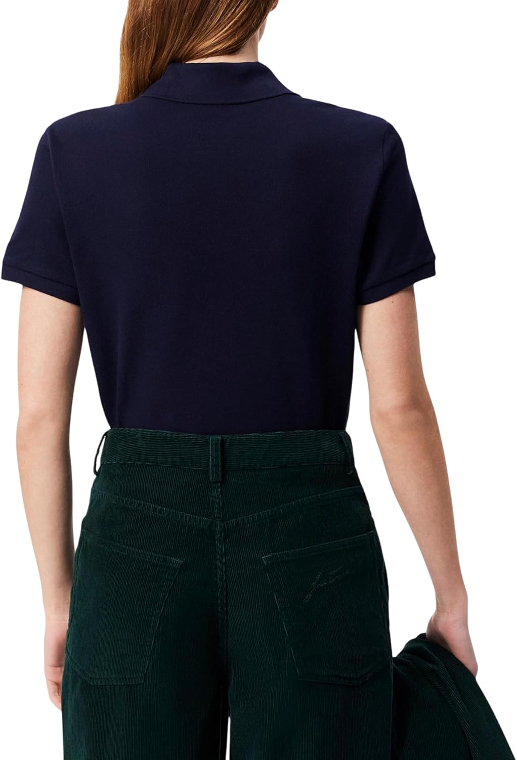 Футболка поло Lacoste Petit Piqué, Navy Blue — фото 3