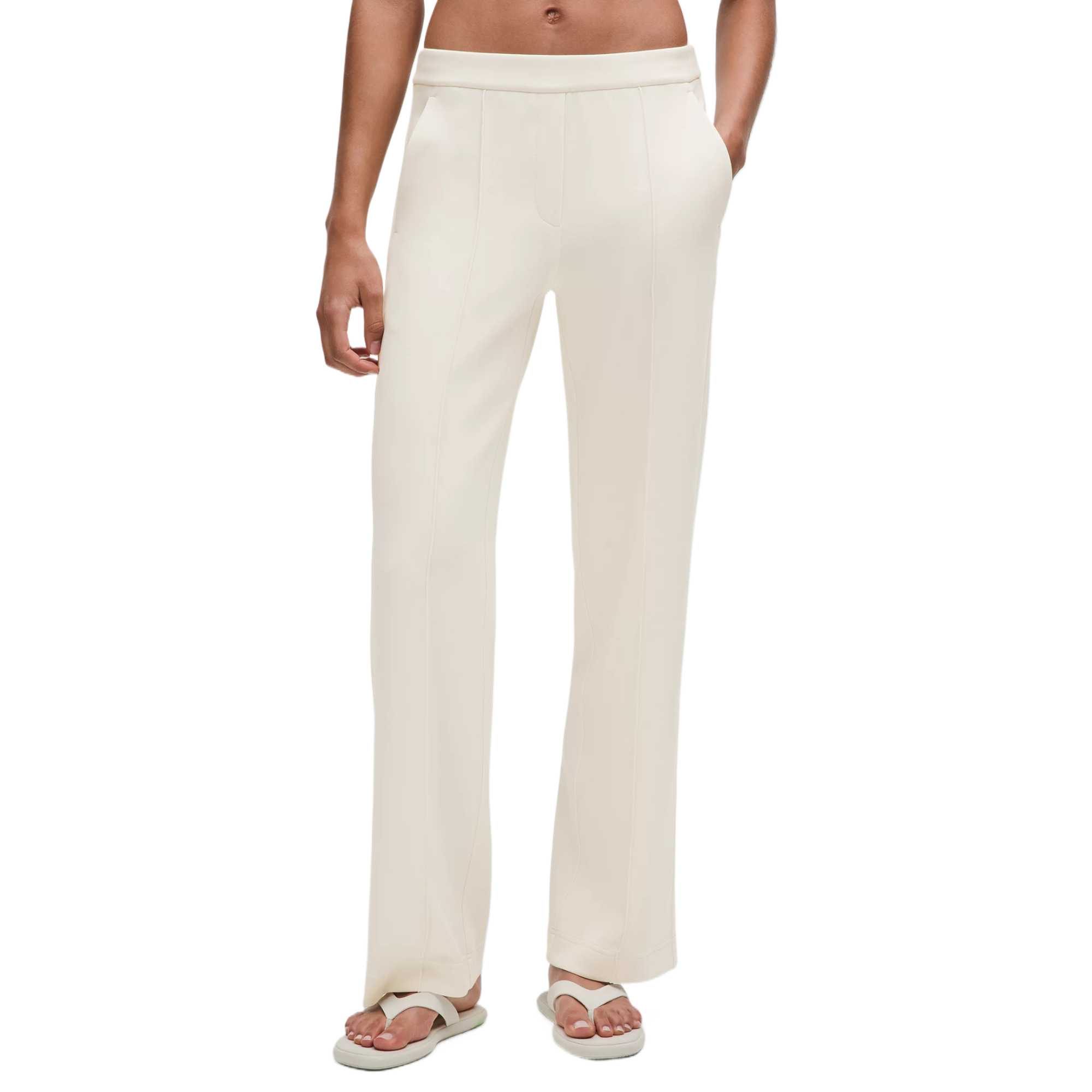 

Женские повседневные брюки Softstreme Pintuck Lululemon, светло-айвори/ltiv