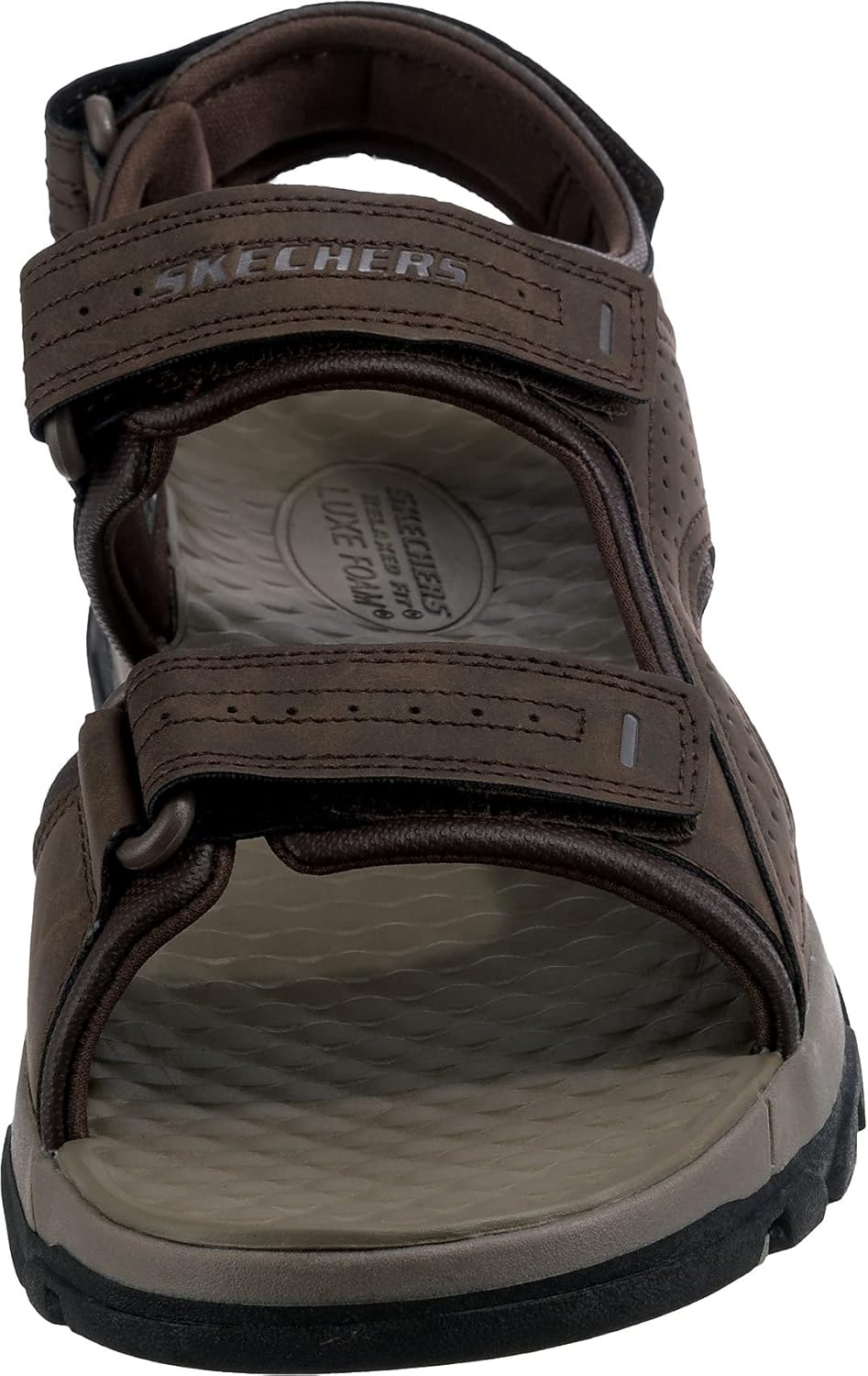 Мужские сандалии Skechers Tresmen-Garo с открытым носком для воды, шоколадный — фото 3
