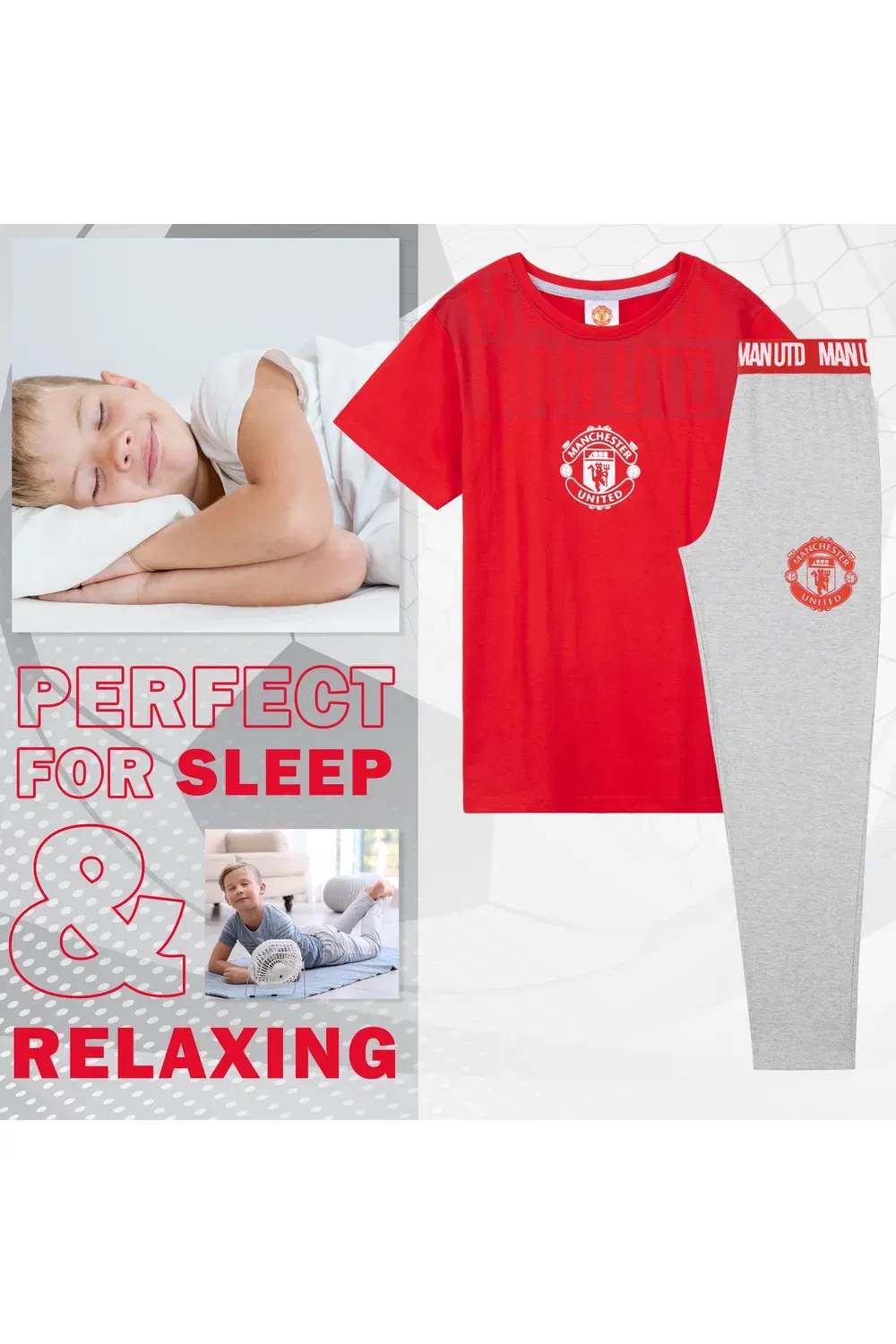 Пижама для мальчиков Manchester United Fc, мультиколор — фото 4