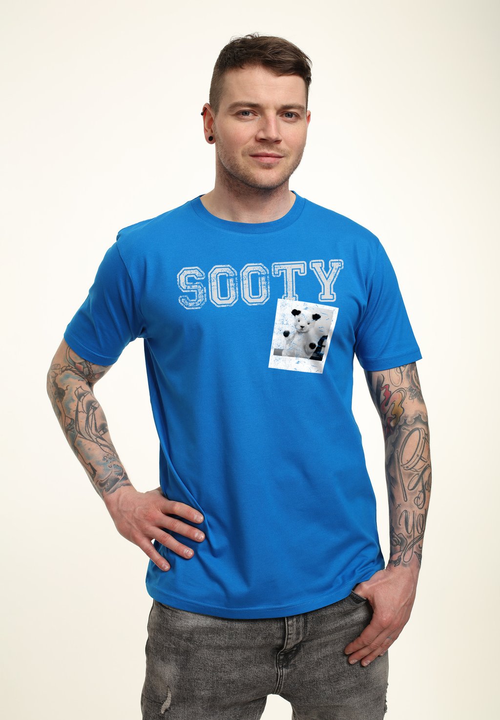 

Футболка с принтом SOOTY RETRO COLLEGE STYLE Henry Tiger, цвет Royal Blue