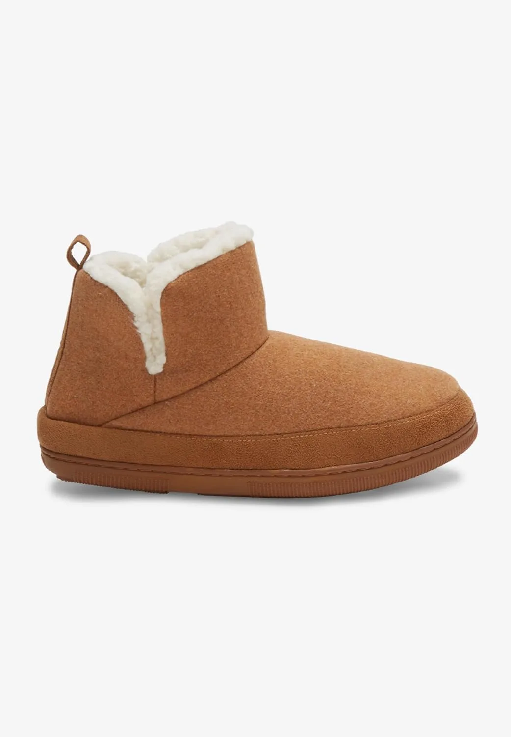 

KingSize Men's Sherpa Lined Comfort Slipper Boot, черный