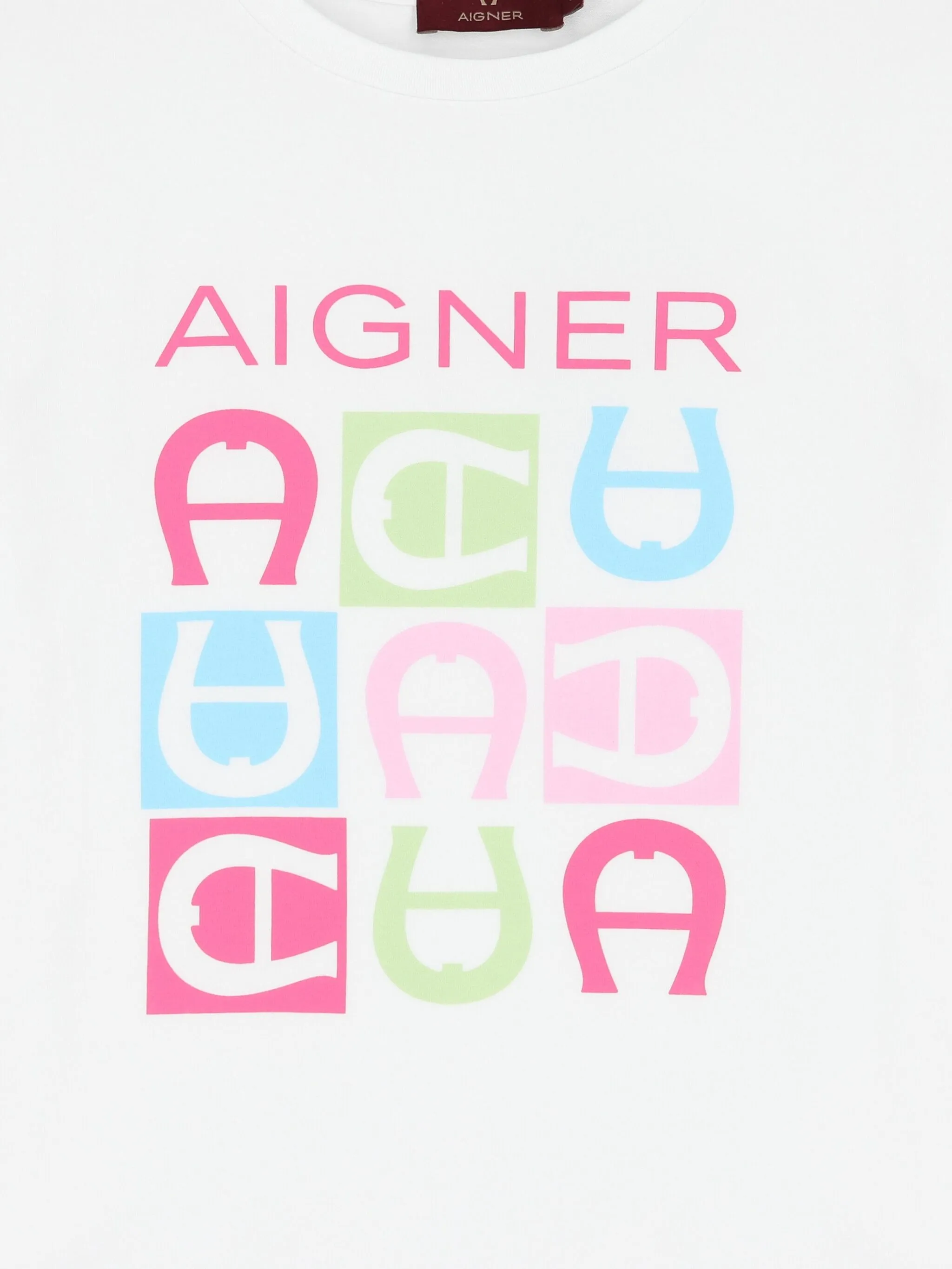 Футболка с графичным принтом Aigner Kids, белый — фото 3