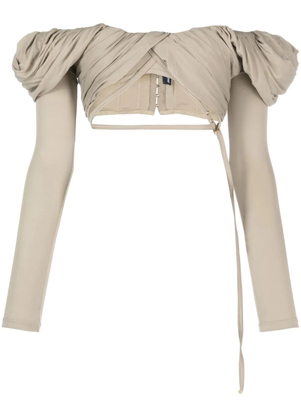 

Блузка Le haut Spalla с открытыми плечами JACQUEMUS, нейтральный