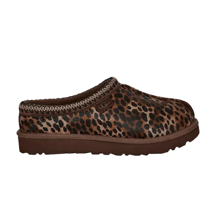 Шлепанцы UGG Wmns Tasman Caspian Slipper Burnt Cedar Cheetah, коричневый