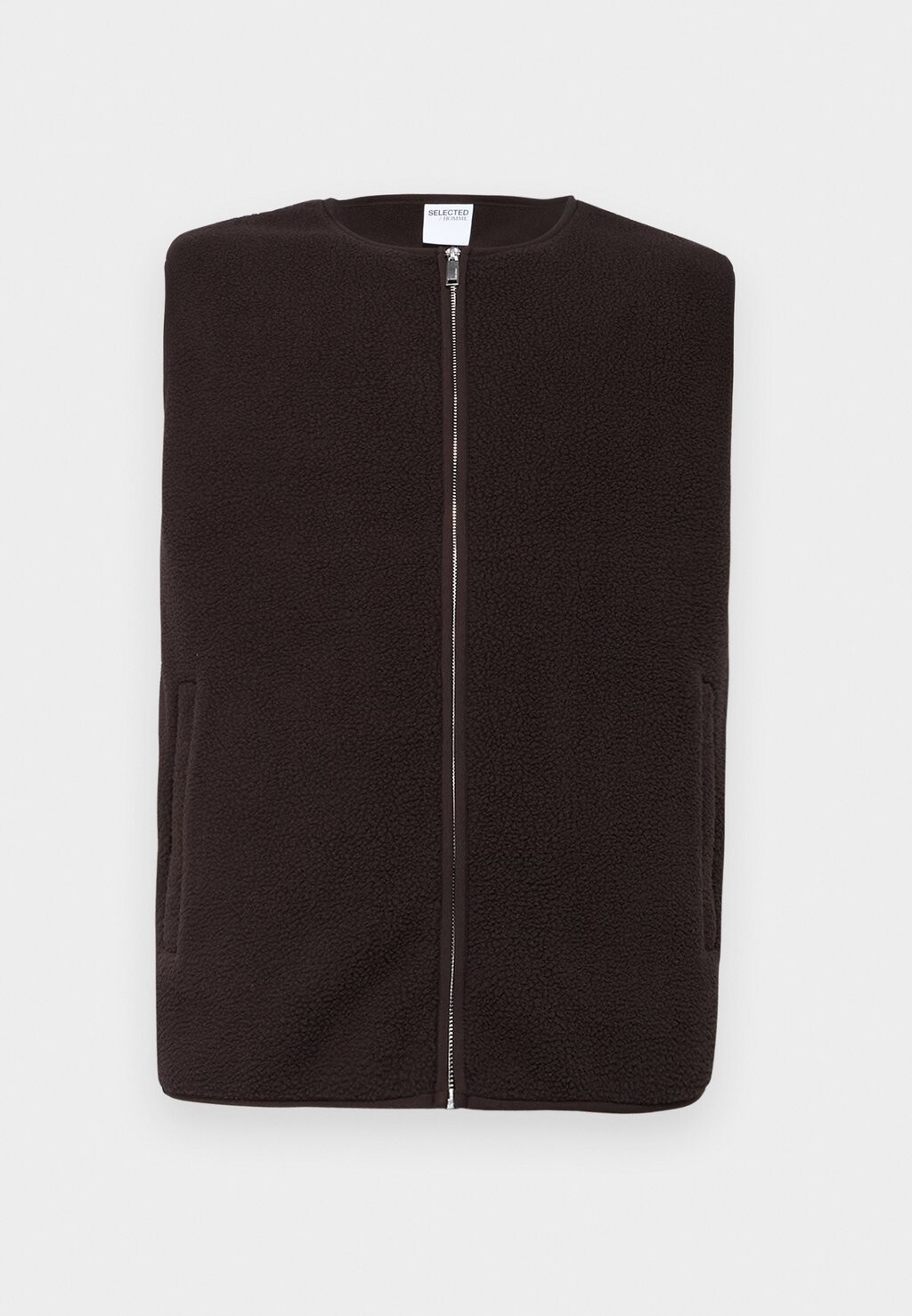 

Жилет SLHRELAX GILET Selected Homme, темно-коричневый