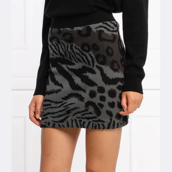 

Шерстяная юбка Kenzo, черный