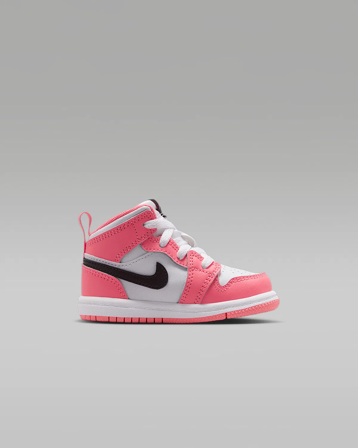 Кроссовки Jordan 1 Mid для малышей, Pink Gaze/White/Black — фото 3
