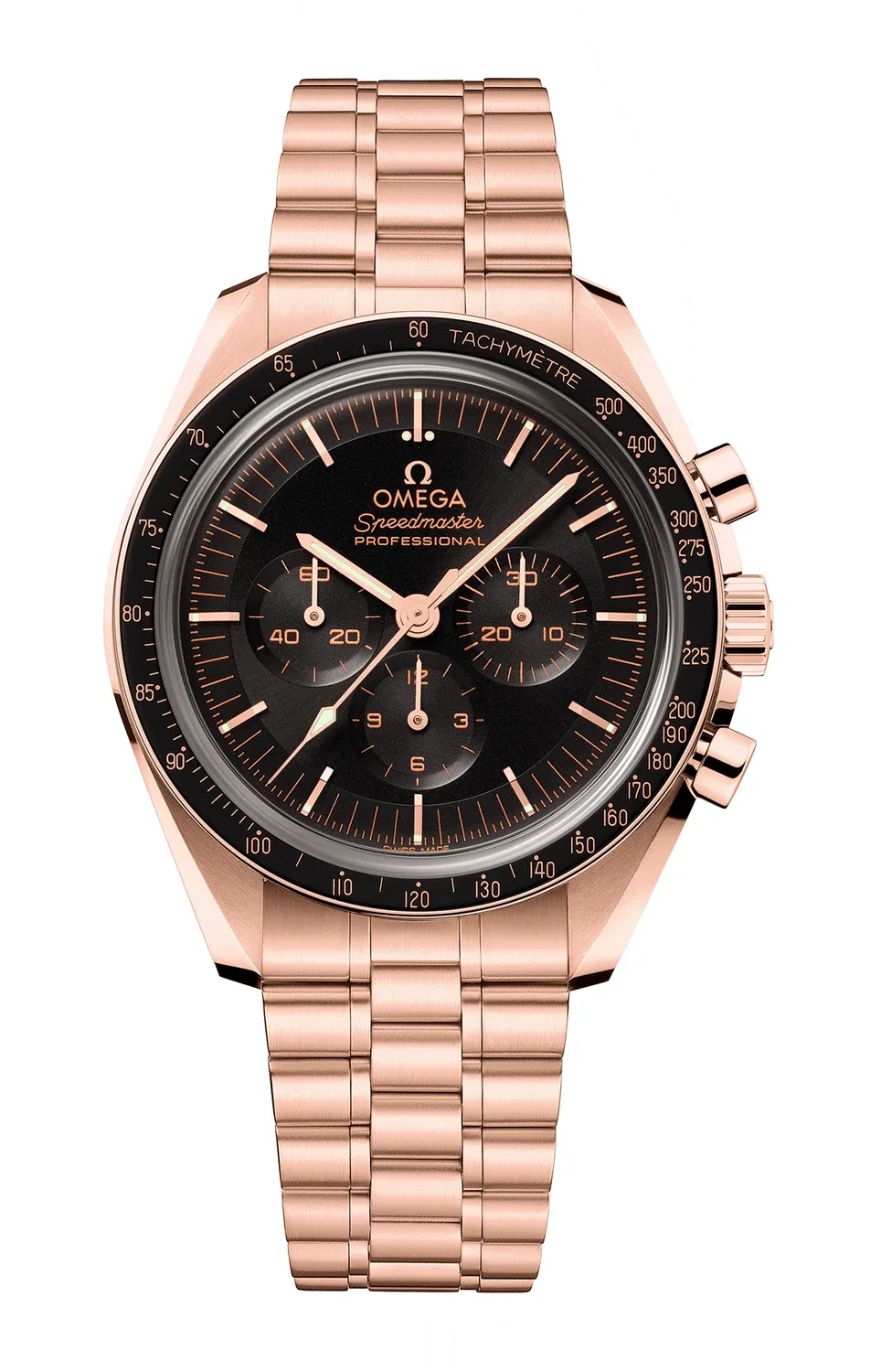 СПИДМАСТЕР МУНВОТЧ ПРОФЕССИОНАЛ CO-AXIAL MASTER CHRONOMETER ХРОНОГРАФ 42 ММ - 310.60.42.50.01.001 OMEGA, золотой