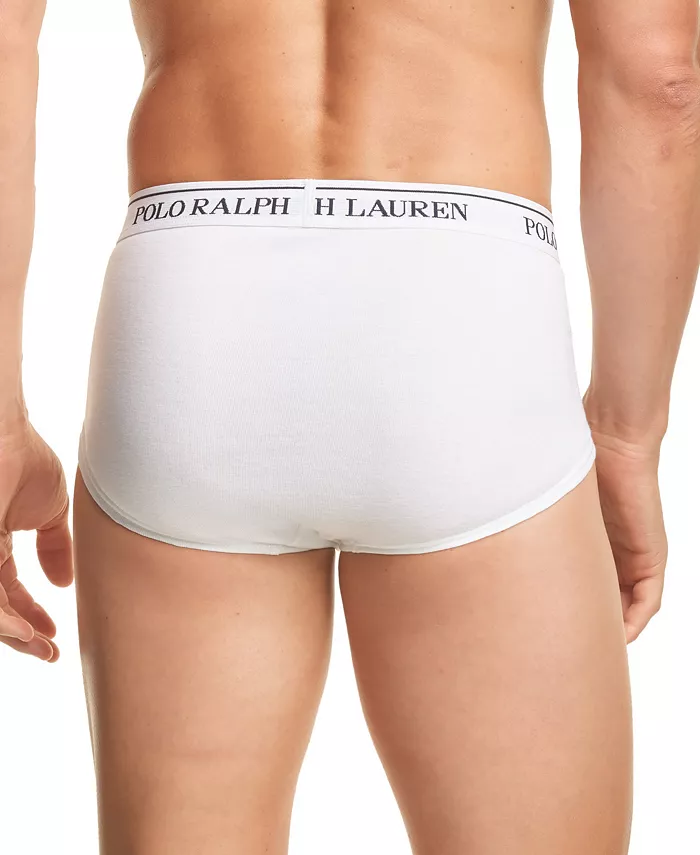 Мужские трусы классического кроя с завышенной посадкой, 6 штук Polo Ralph Lauren, белый — фото 2