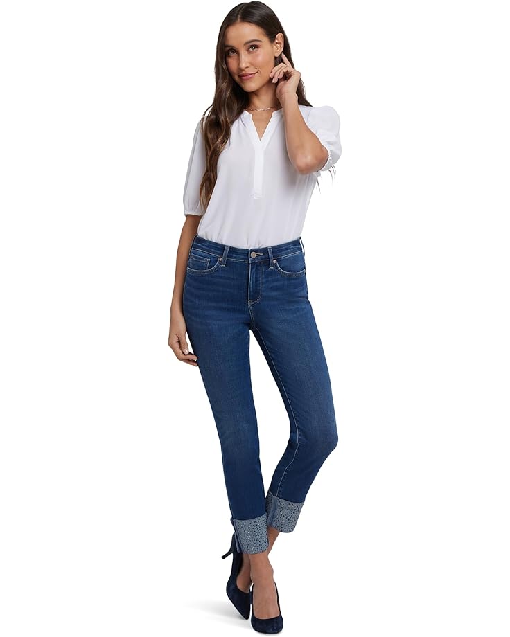 

Женские джинсы NYDJ Sheri Slim Ankle Rhinestone Cuff в цвете Vintage Lapis