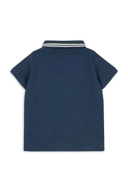 Поло детское из органического хлопка FLORIAN POLO SHIRT Konges Sløjd, синий — фото 3