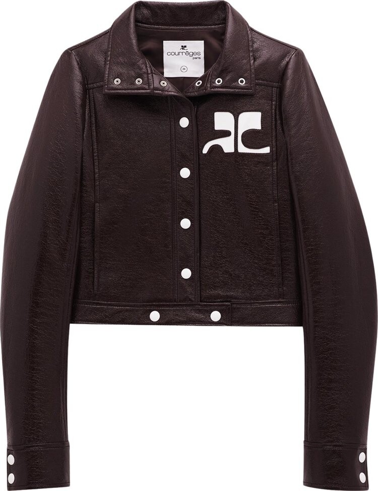 

Куртка Courrèges Reedition Vinyl 'Chocolate', коричневый