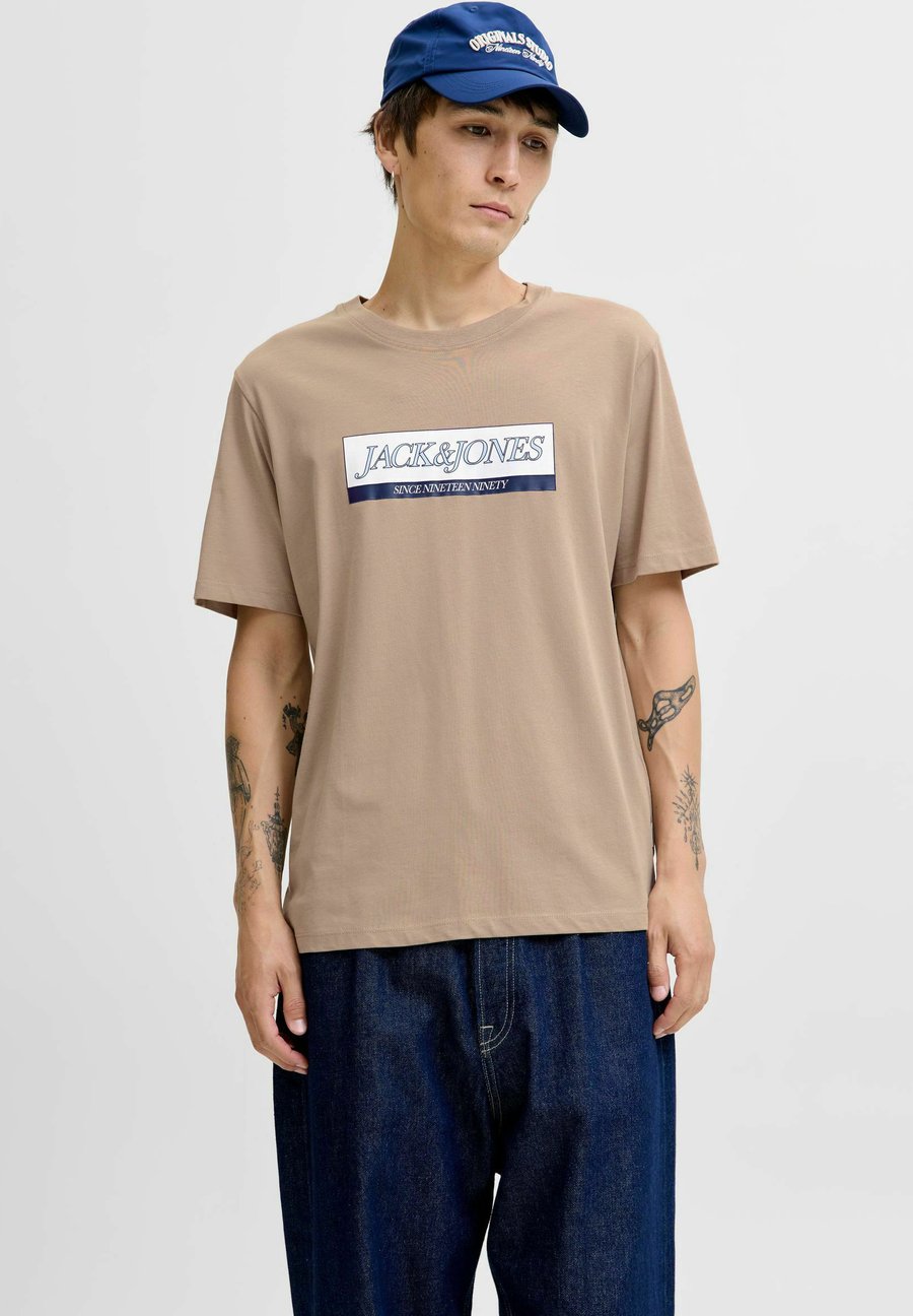 

Футболка Jack & Jones Print T-shirt, Mocha Meringue/Light Brown, Коричневый, Футболка Jack & Jones Print T-shirt, Mocha Meringue/Light Brown