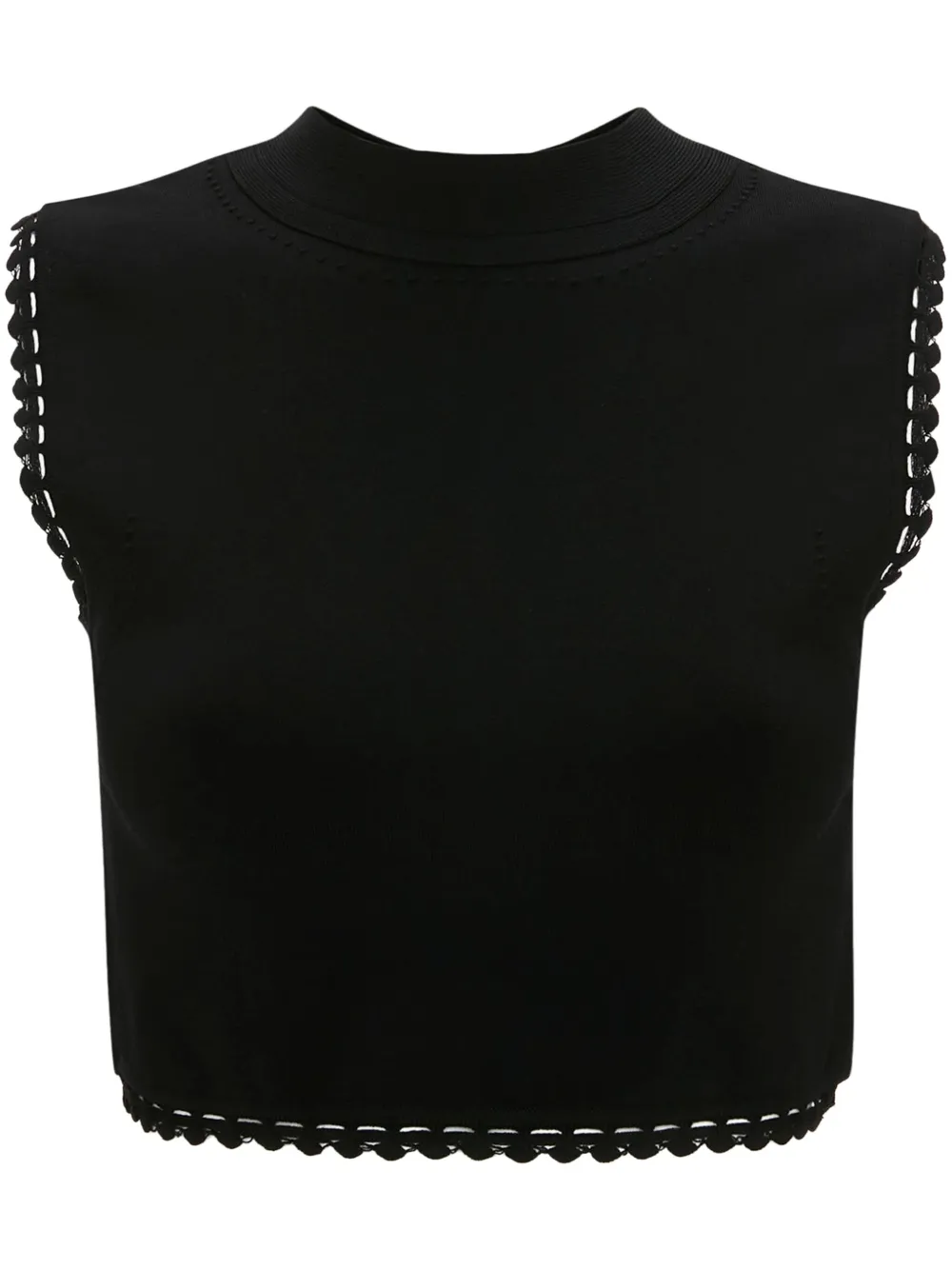 

Топ VB Body с фестонами Victoria Beckham, черный