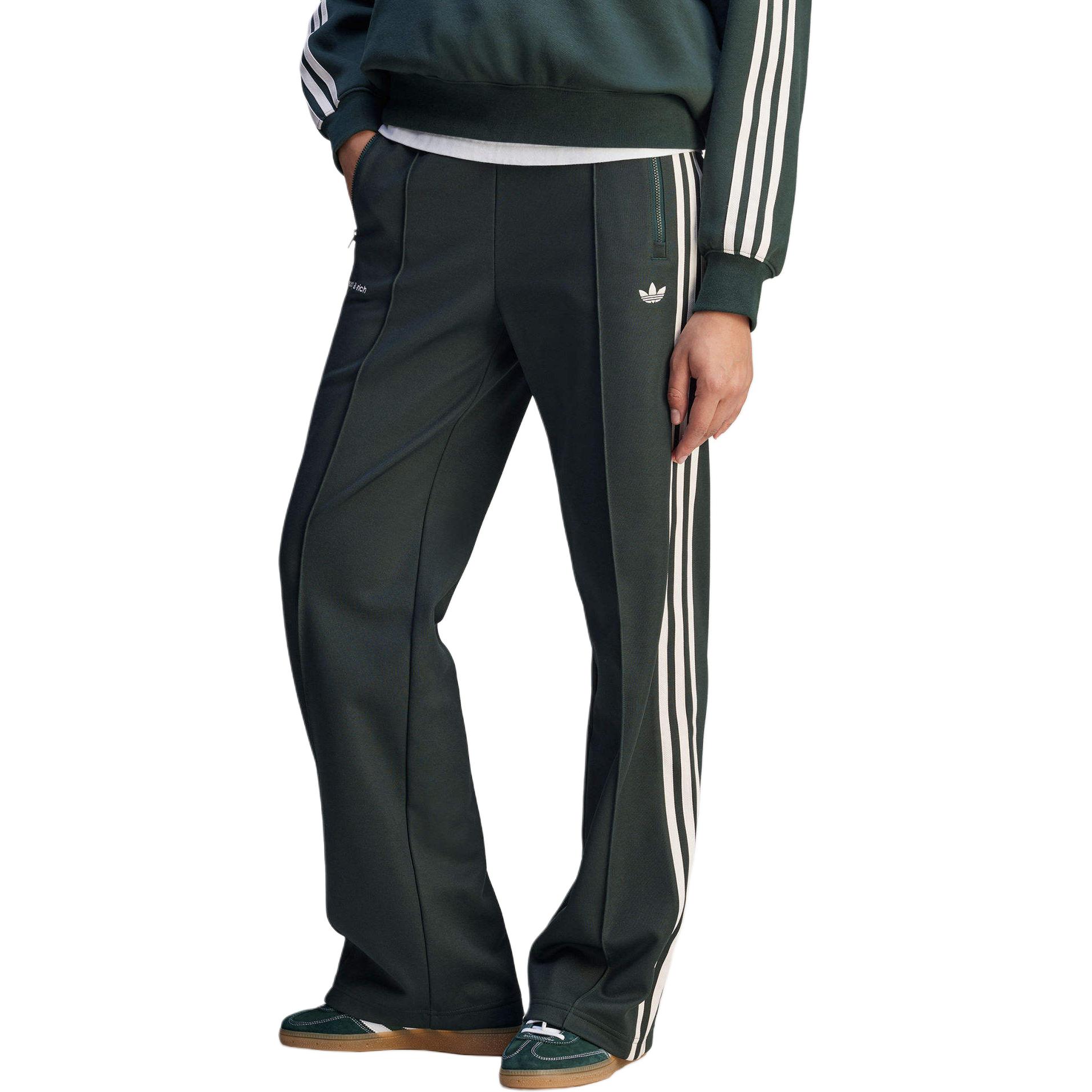 Adidas X Sporty & Rich женские спортивные брюки Adidas Originals, темно-зеленый — фото 4
