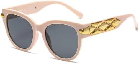 

Женские солнцезащитные очки в стиле ретро, ​​винтажные модные солнцезащитные очки для женщин, зеркальные, для улицы, защита от УФ-излучения UV400 MTZJH, Pink Black