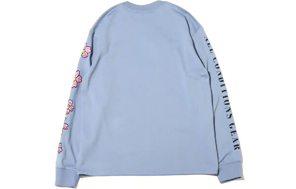 Футболка Nike ACG SS22 Flowers Alphabet Printing Casual Long Sleeves Blue, мультиколор — фото 2
