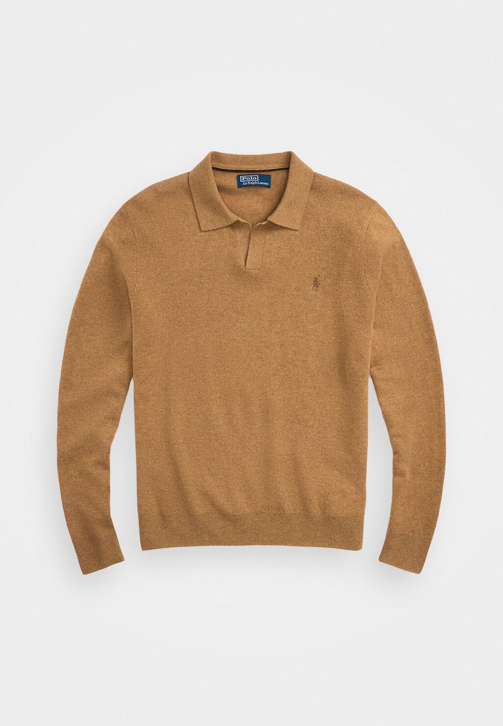

Джемпер WOOL JOHNNY-COLLAR SWEATER Polo Ralph Lauren, коричневый