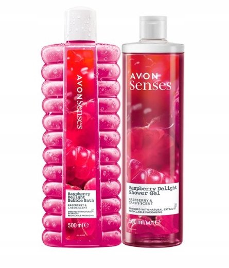 

AVON Senses Set малина черная смородина гель (500 мл) жидкость (500 мл)