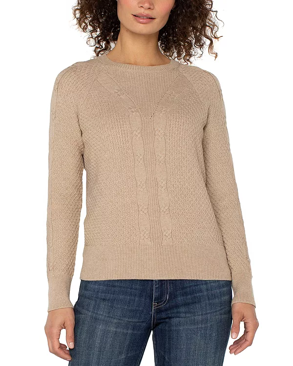 

Свитер крупной вязки Liverpool Los Angeles, бежевый