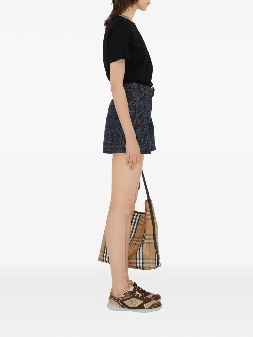 Шорты джинсовые Burberry, женские, синий — фото 3