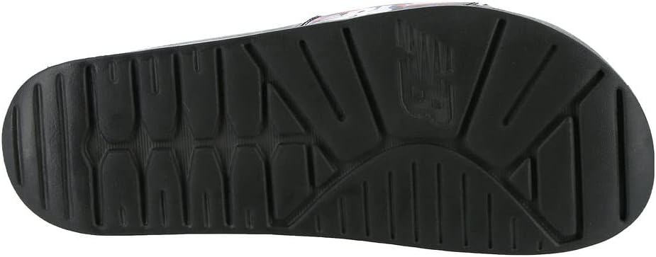 Мужские сандалии New Balance Fresh Foam V1 Slide, черный/оранжевый/синий — фото 3