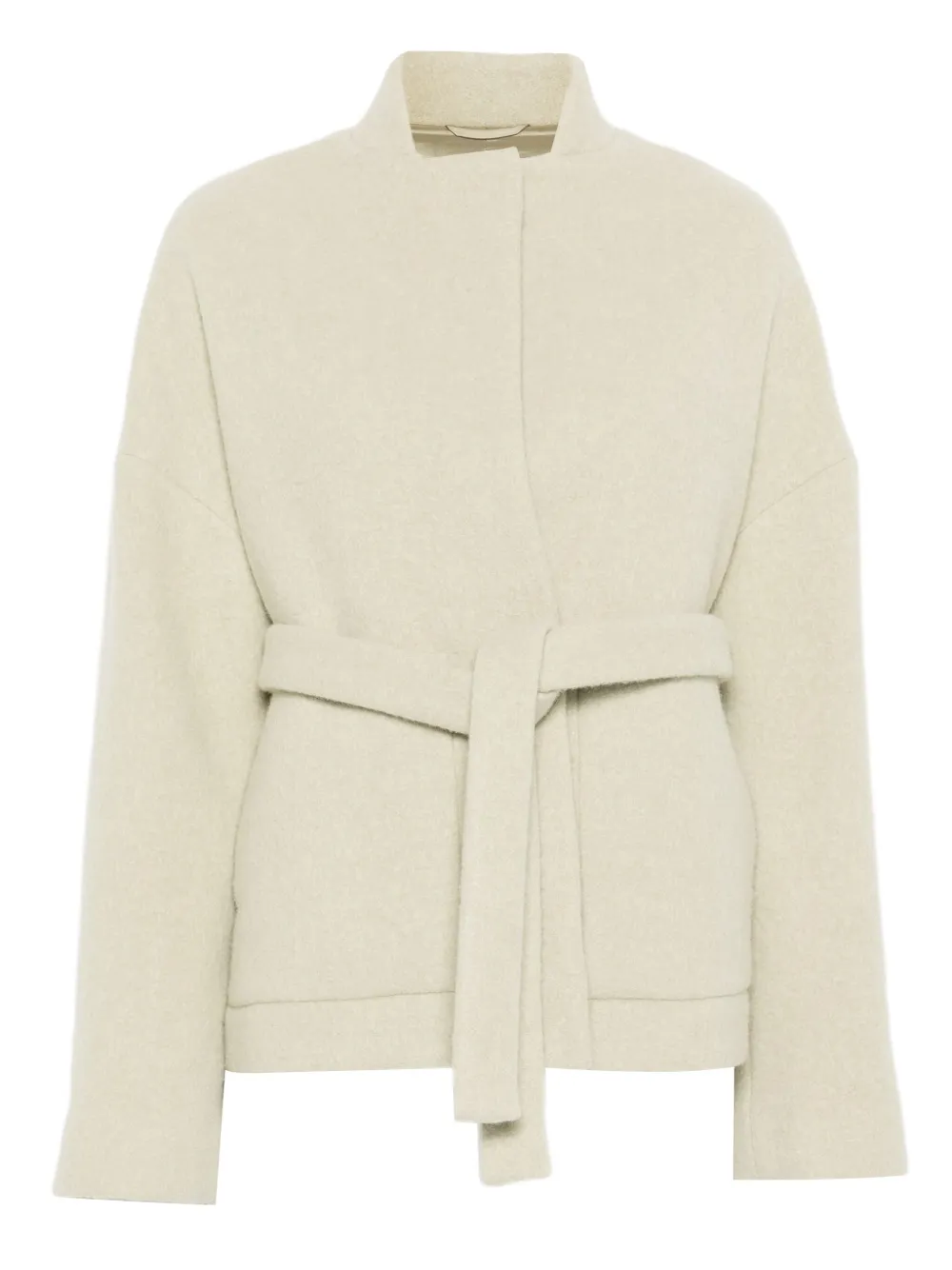 

Однобортное пальто с поясом Christian Wijnants, нейтральный