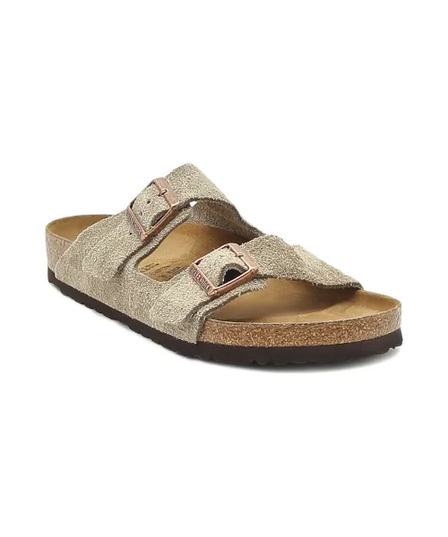 

Тапочки из кожи Arizona vl Regular fit Birkenstock, бежевый