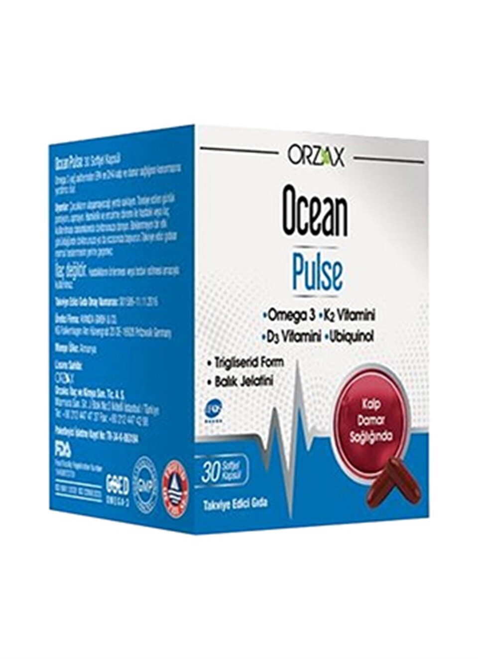 

Ocean Pulse 30 капсул рыбий жир ORZAX