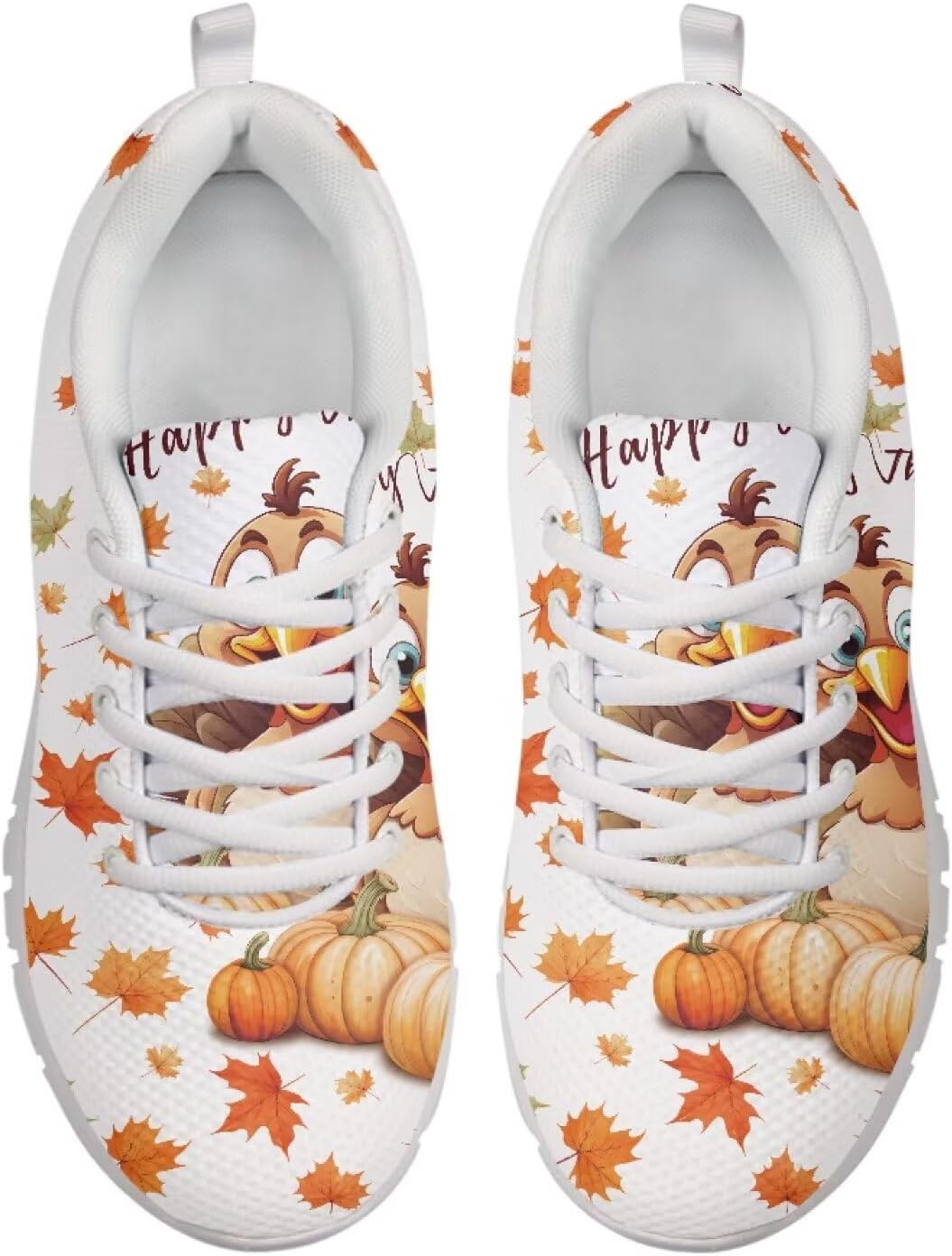 

Женские и мужские кроссовки для бега, модные теннисные кроссовки для тренировок в спортзале, комфортные кроссовки для тенниса, путешествий и прогулок, легкие Getelinseng, Thanksgiving Rooster Pumpkin Maple