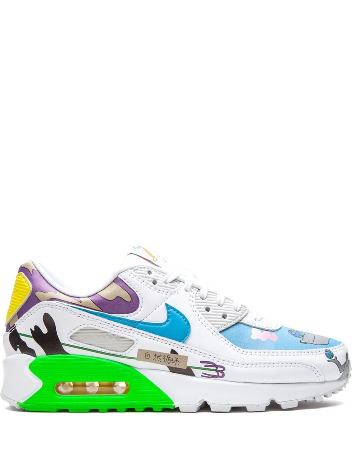 

Nike кроссовки Flyleather Air Max 90 QS 'Ruohan Wang', белый