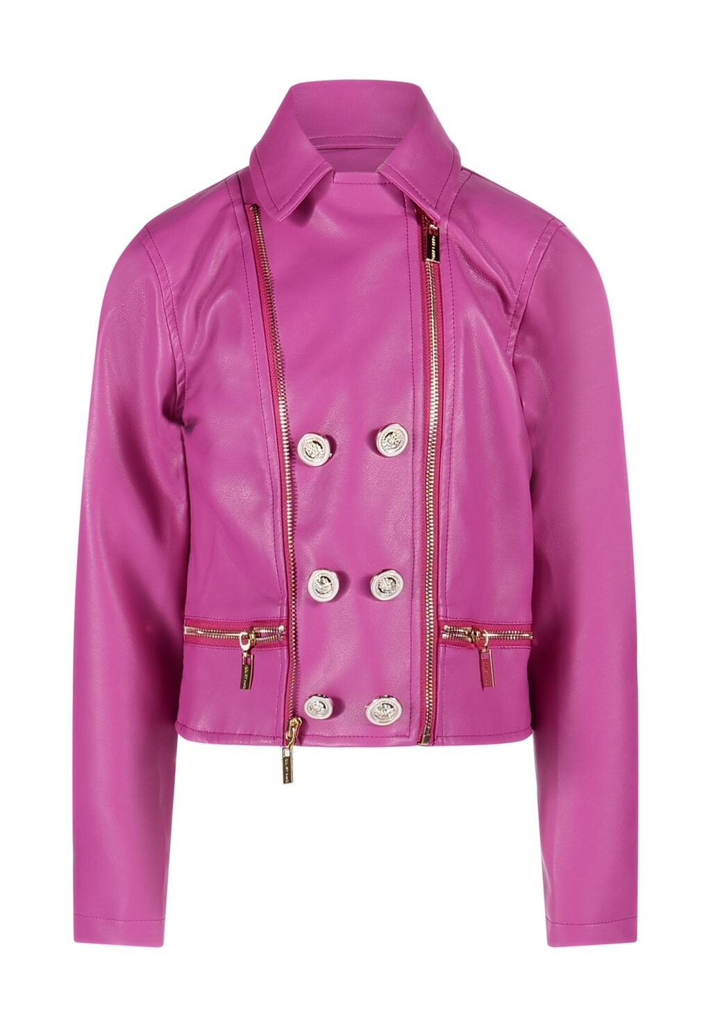

Куртка из искусственной кожи Odi et amo, неоновый розовый