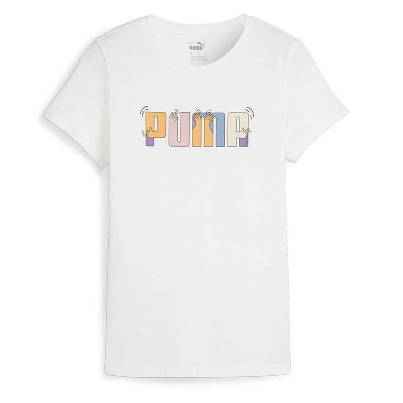 

Женская футболка ess+ с рисунком Puma, белый