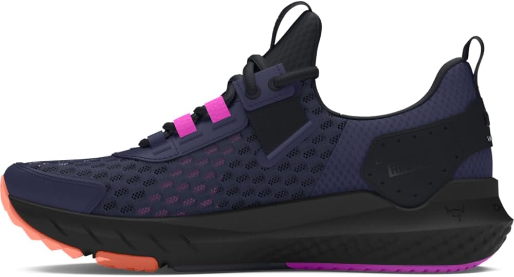 

Under Armour Kids' Project Rock Blood Sweat Respect кроссовки для бега, (400) Midnight Navy/Black/Flare Orange