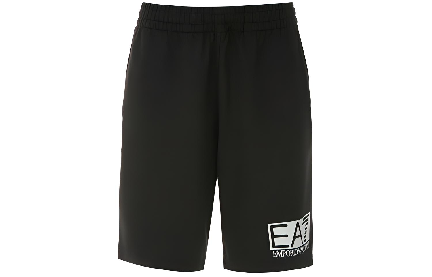 

Футболка EA7 SS20 Повседневные шорты мужские черные EMPORIO ARMANI