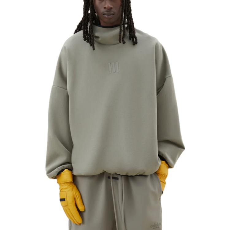 Толстовка из велюра и флиса Fear Of God, цвет глина — фото 4