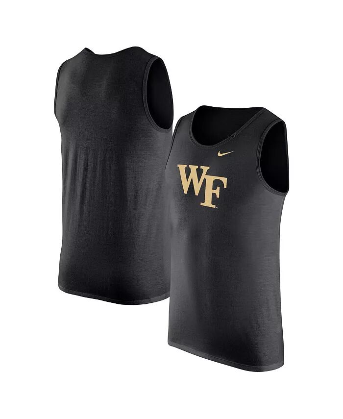 

Мужская черная майка Wake Forest Demon Deacons Nike