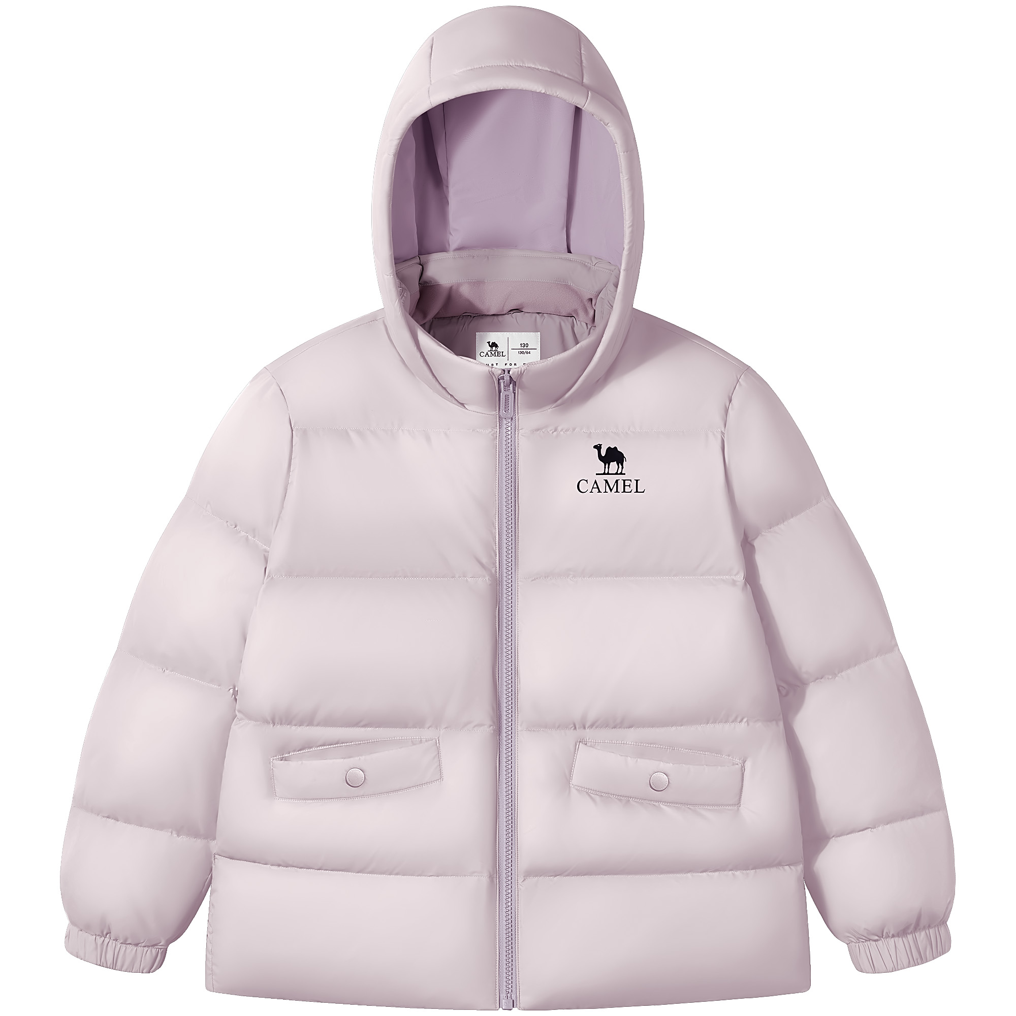 

Детская пуховая куртка с капюшоном, утепленная, ветрозащитная CAMEL, smoke фиолетовый