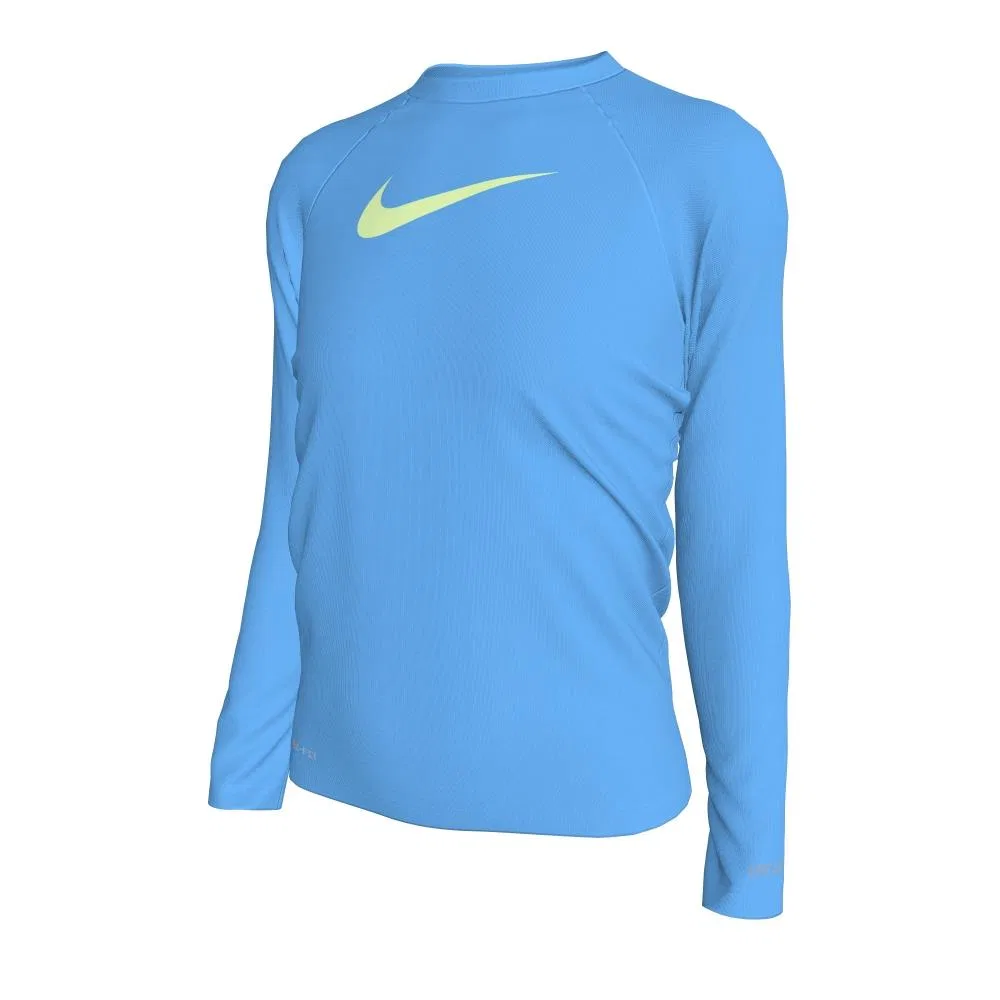 Детский рашгард с длинным рукавом Nike Swim Hydroguard синий