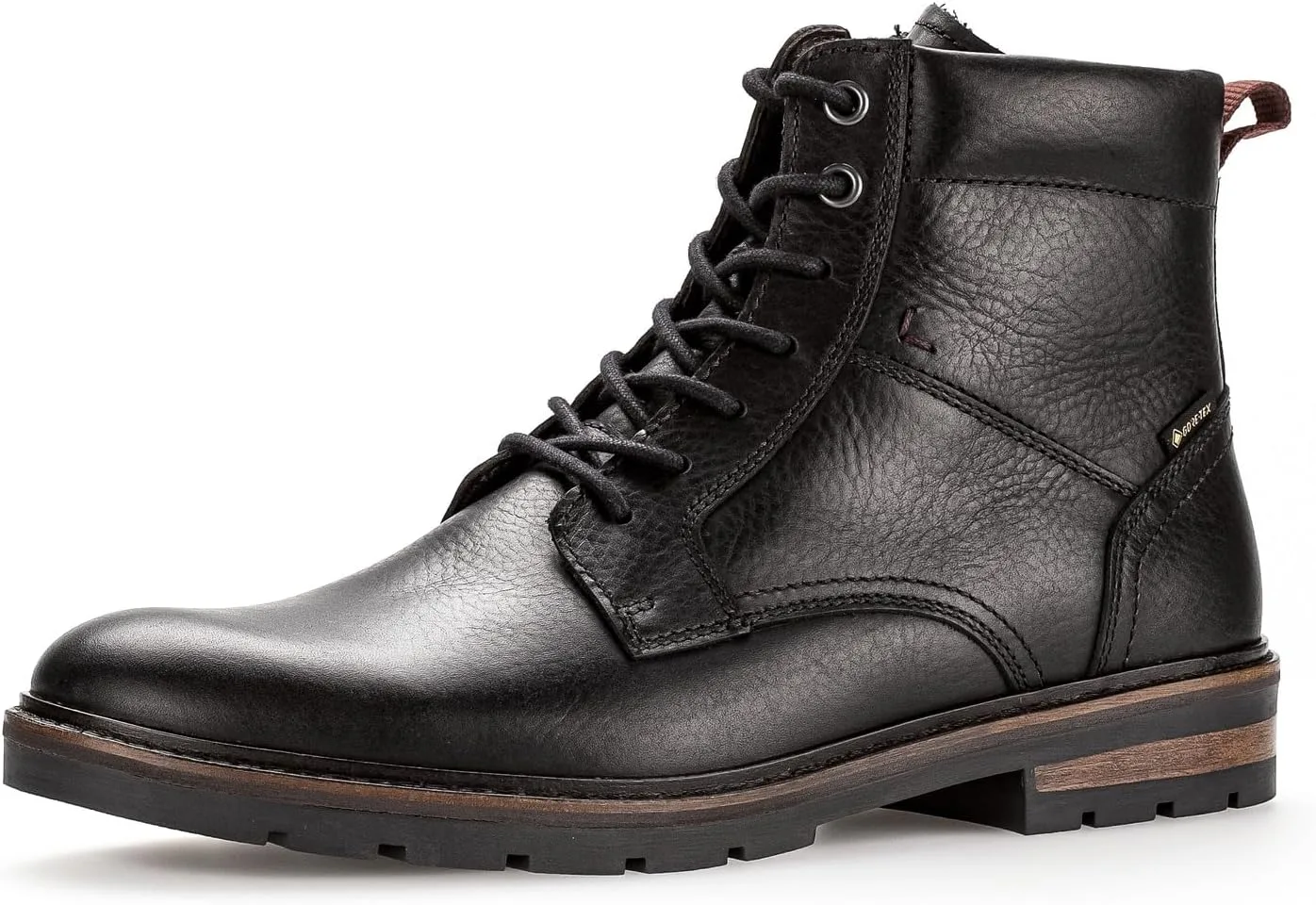 Мужские ботинки Pius Gabor Gore Tex на шнуровке, с небольшим латексным ремешком и теплой подкладкой