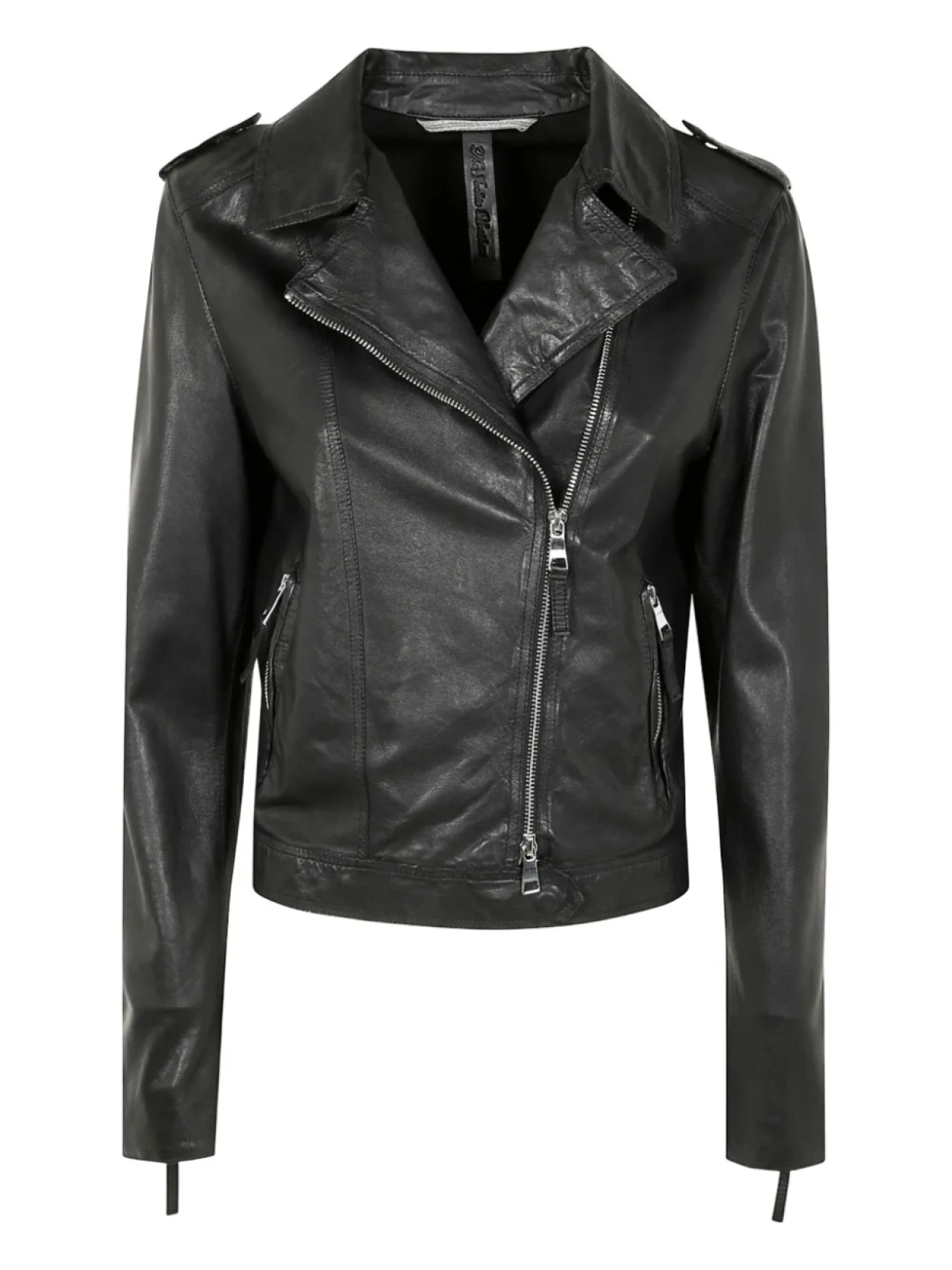 

Кожаная байкерская куртка The Jackie Leathers, черный