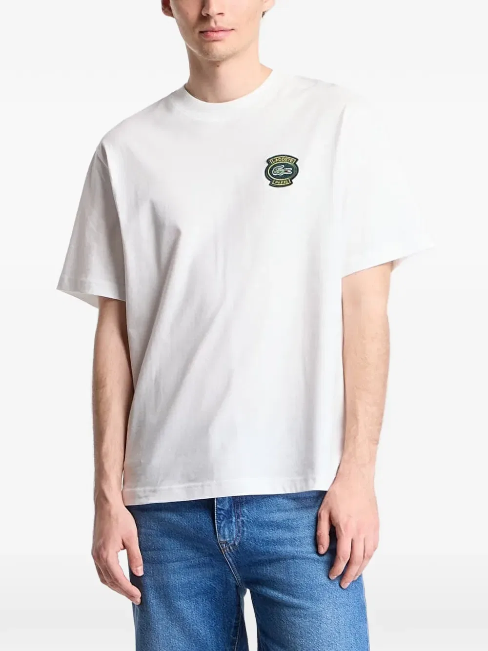Футболка Lacoste, белый, с логотипом